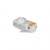 RJ45 spraudnis GEMBIRD PLUG3UP6/100, Cat5, taisns vīriešu, caurspīdīgs, zelta kontakti, iepakojums 100