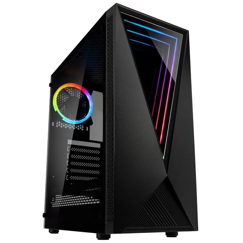Kolink VOID RGB torņa tipa datora korpuss, melns, ar logu, LED ventilatoru un putekļu filtru