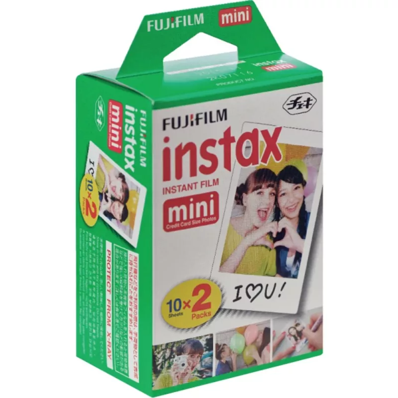 Fujifilm Instax Mini spīdīgā filma, 20 loksnes (2x10)