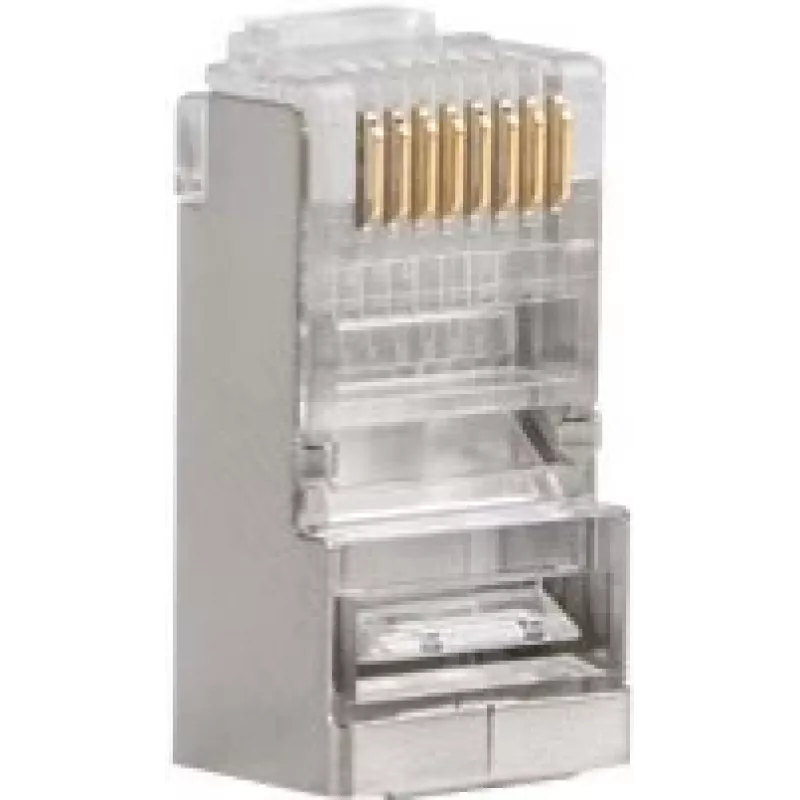 Lanberg PLS-5000 RJ-45 savienotājs, nerūsējošais tērauds, caurspīdīgs (PLS-5000)