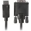 Video kabeļa adapteris LANBERG DisplayPort uz DVI-D CA-DPDV-10CU-0018-BK, 1.8 m, melns