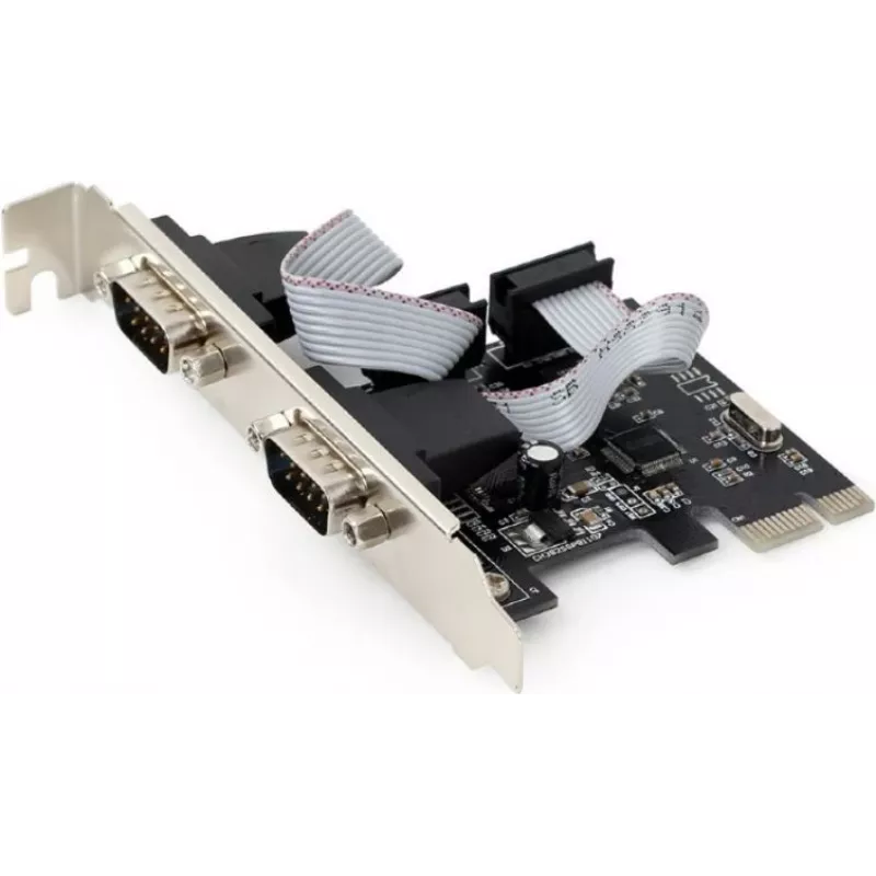 Gembird SPC-22 PCIe seriālā adaptera karte, 2x RS-232, zema profila, WCH382, 2 Mbps