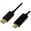 LogiLink CV0126 Video kabeļa adapteris 1 m DisplayPort–HDMI Type A (melns)