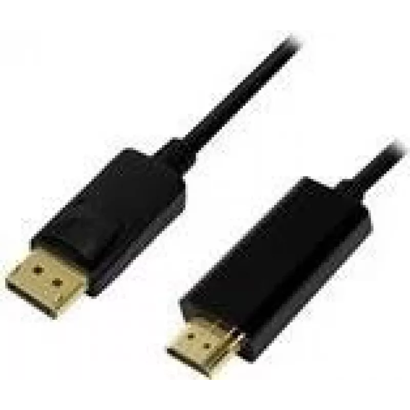 LogiLink CV0126 Video kabeļa adapteris 1 m DisplayPort–HDMI Type A (melns)