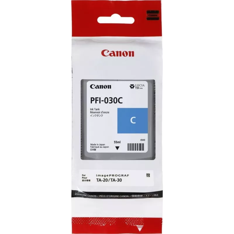 Canon PFI-030C oriģinālā ciāna tintes kasetne 1 gab.