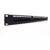 Digitus Professional DN-91624U 19 collu patch panelis, 24x RJ45, Cat 6, bez ekranēšanas, LSA, 1U, melns