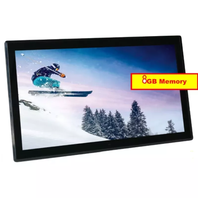 Digitālais fotorāmis Braun DigiFrame 1731, 17,3" (43,9 cm), 1920 x 1080, IPS ekrāns, 8 GB, melnā krāsā