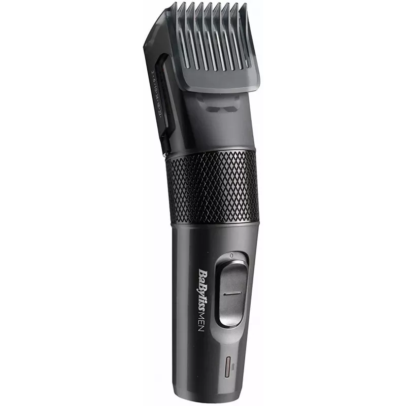 Matu griezējs BABYLISS E786E, bezvadu uzlādējams, 13 garuma pakāpes, 0,5–24 mm, nerūsējošā tērauda asmens, melns
