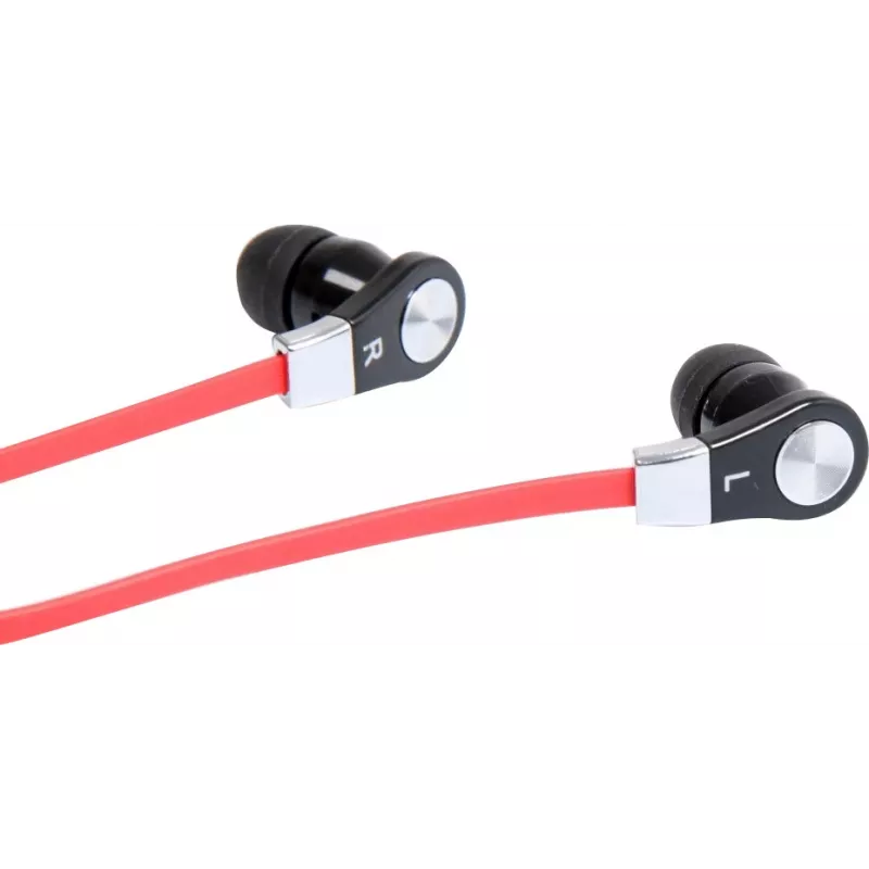 MAGICSOUND DS-2 - Stereo austiņas ar mikrofonu, melni-sarkanas