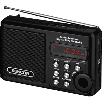 Pārnēsājamais radio SENCOR SRD 215 B MP3, USB, SD
