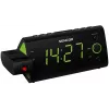 Radio modinātājs Sencor SRC 330GN ar laika projekciju, FM radio, LED displejs, zaļš/melns