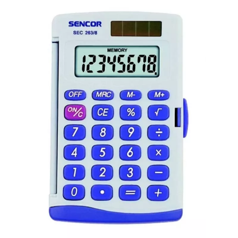 Kabatas kalkulators Sencor SEC 263/8 Pelēks