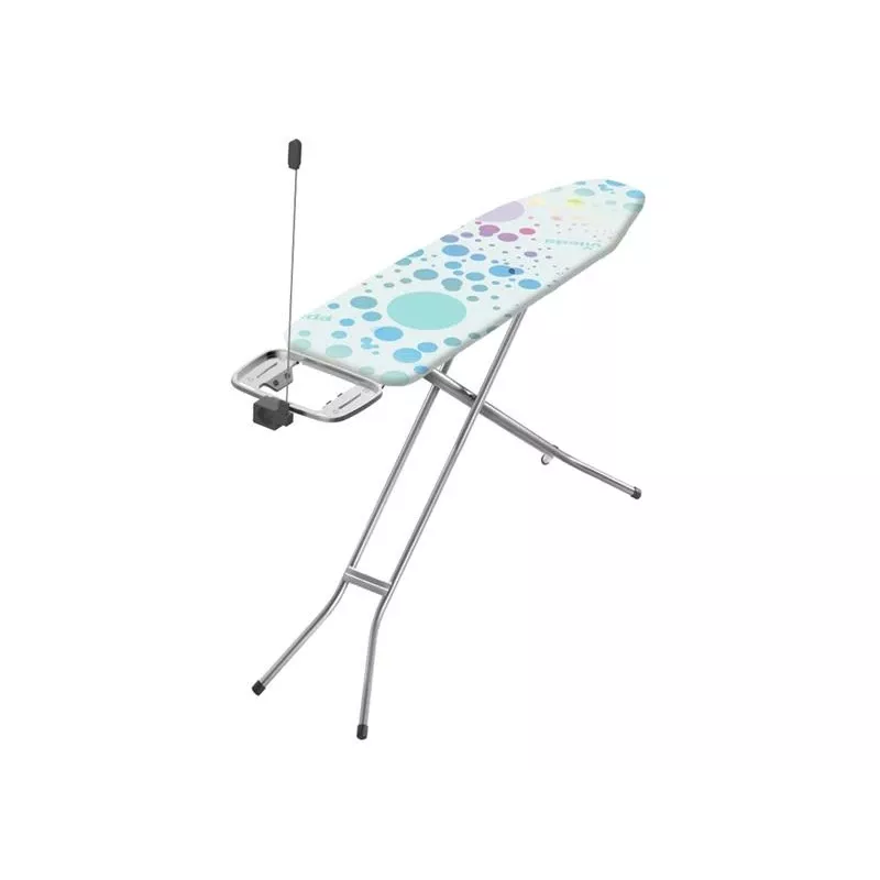 Pilna izmēra gludināmais dēlis Vileda 163316 — 1200x380 mm, regulējams 75–96 cm, nerūsējošā tērauda kājas, gludekļa turētājs