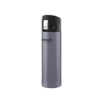 Termokrūze LAMART LT4044 0.42 L nerūsējošais tērauds dubultsienu vakuums, spiedpogas vāks, Ø 6.4 cm