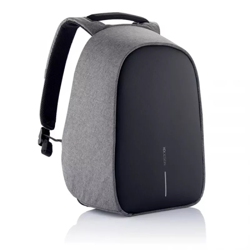 XD Design Bobby Hero Regular P705.292 pretaizdzīšanas mugursoma, paredzēta 15,6 collu portatīvajam datoram un 12,9 collu planšetei, 16 l, USB uzlādes pieslēgvieta, RFID kabata, pelēkā krāsā
