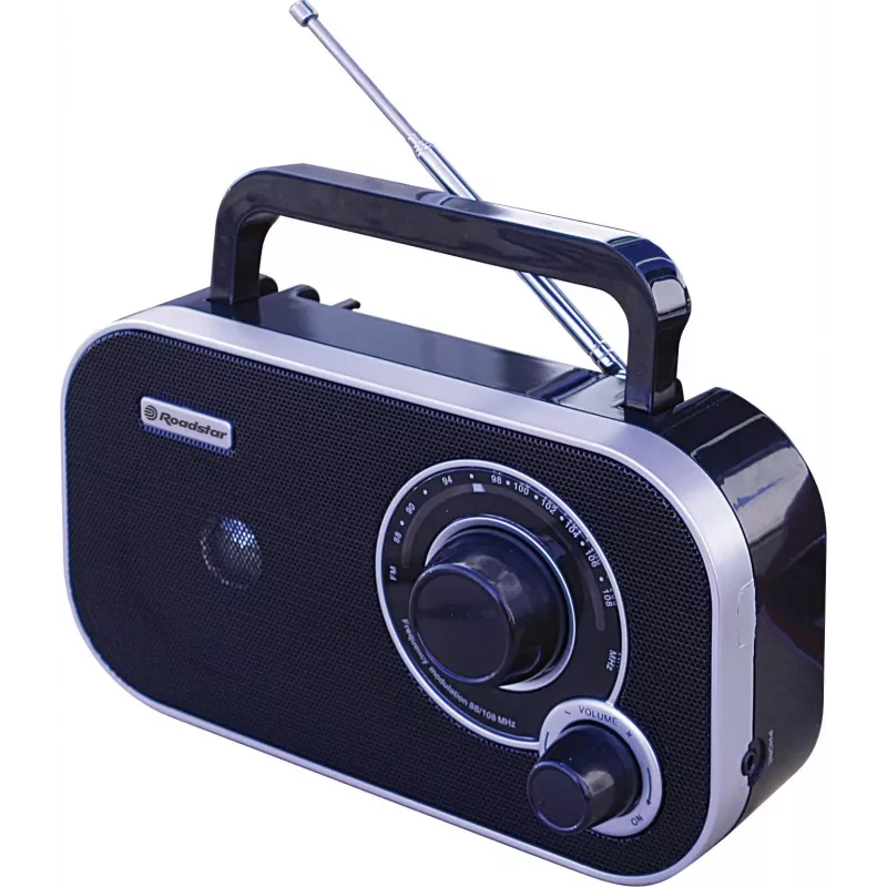 Roadstar TRA-2235 BK portatīvais analogais radioaparāts, FM, melns