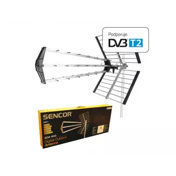 Antena SDA 640 DVB-T 16dB, 75 omi, 120 km