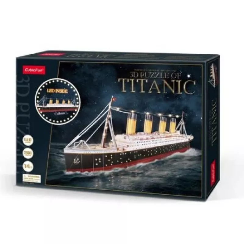 3D Puzle CubicFun Titanic LED