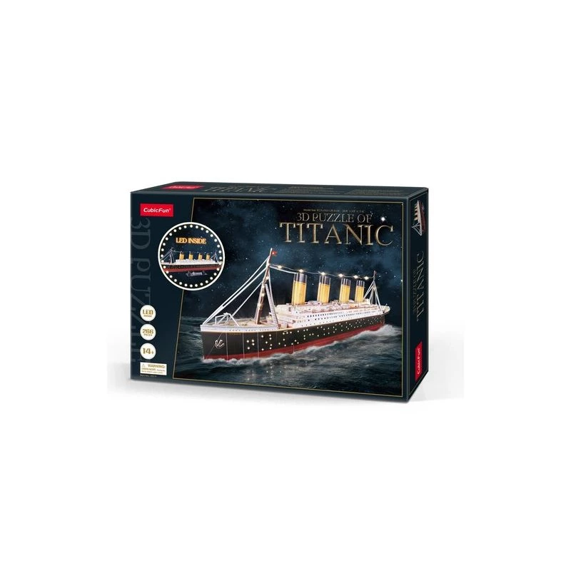 3D Puzle CubicFun Titanic LED