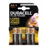 Duracell Basic AA/LR6 sārma baterijas, 4 gab. iepakojumā
