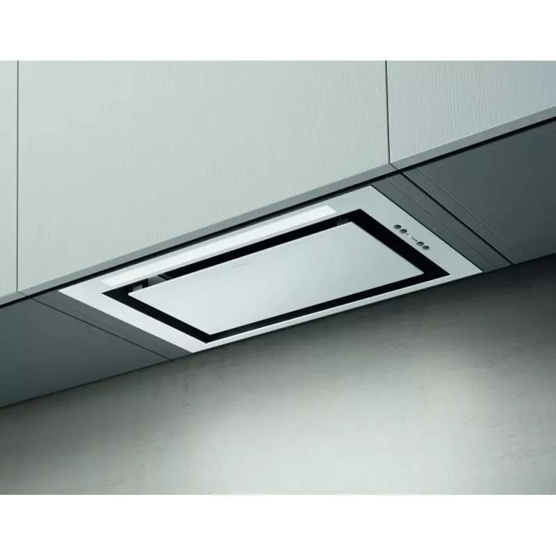Elica LANE-60-WH 52 cm Balts Kupola Tvaika Nosūcējs ar 3 Ātrumiem + 1 Pastiprinājuma Līmeni un LED Apgaismojumu
