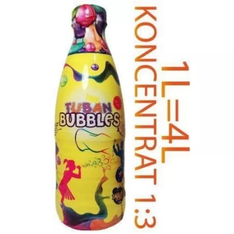 Burbuļu šķīduma koncentrāts TUBAN Big Bubbles 1 l, caurspīdīgs