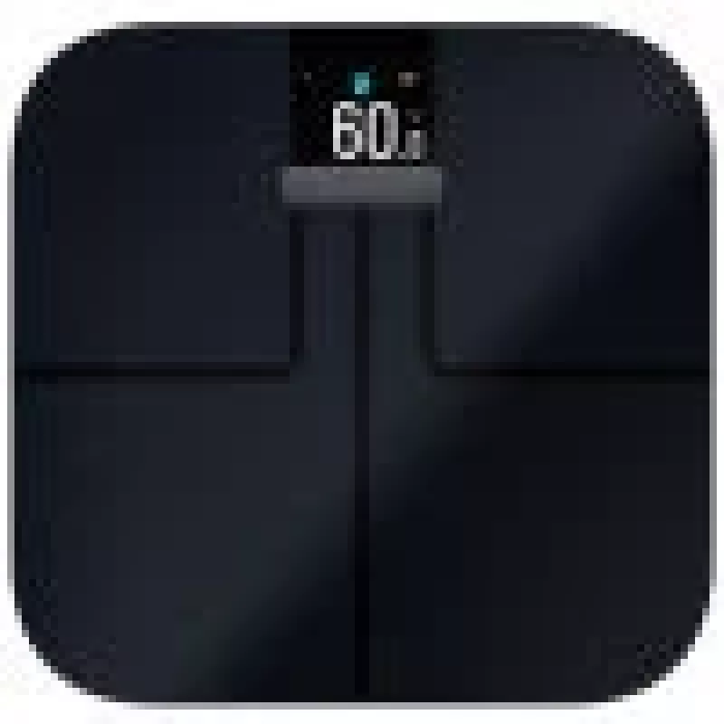 Elektroniskie personīgie svari GARMIN Index S2 — melni, max 181.4 kg, Wi‑Fi/Bluetooth, ķermeņa sastāvs