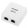 Lanberg OS6-0002-W balta virsapmetuma kārba, 2x RJ45 Cat.6