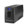 Nepārtrauktās barošanas avots PowerWalker VI 800 SCL FR — Line-interaktīvs UPS 0.8 kVA (480 W), 2× E tipa kontaktligzdas, USB, RJ-45/RJ-11, 12V 9Ah akumulators, tornis, melns