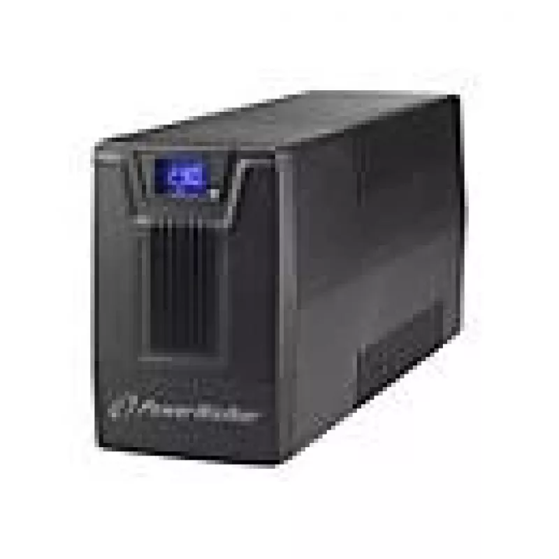 Nepārtrauktās barošanas avots PowerWalker VI 800 SCL FR — Line-interaktīvs UPS 0.8 kVA (480 W), 2× E tipa kontaktligzdas, USB, RJ-45/RJ-11, 12V 9Ah akumulators, tornis, melns