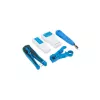 LANBERG Kabeļa presēšanas instrumentu komplekts NT-0302 — RJ-45 presētājs, plastmasas rokturi, transportēšanas futrālis, ieslēgšanas/izslēgšanas slēdzis, daudzkrāsains