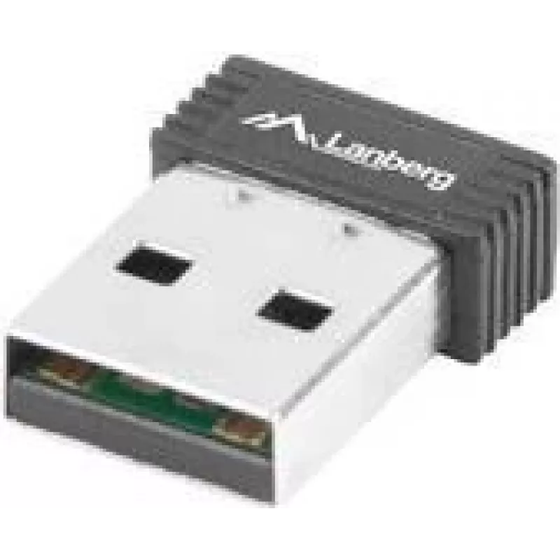 Lanberg NC-0150-WI N150 Nano USB WiFi adapteris, 150 Mbit/s, ar 1 iekšējo antenu, melns