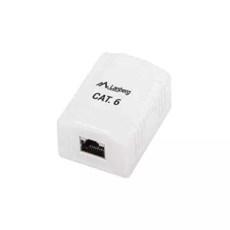 Lanberg OS6-0001-W Virsmas montāžas RJ-45 kontaktligzda, balta