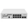 Tīkla slēdzis MikroTik CSS610-8G-2S+IN — 8x Gigabit RJ-45, 2x SFP+ 10G, PoE, 12–57 V ieeja