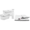ZWILLING Fresh & Save plastmasas vakuuma sākuma komplekts M/L, 7 gab., baltā krāsā
