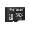 PATRIOT PSF16GMDC10 microSDHC atmiņas karte — 16 GB, Class 10, UHS-I (U1), 80 MB/s, melna