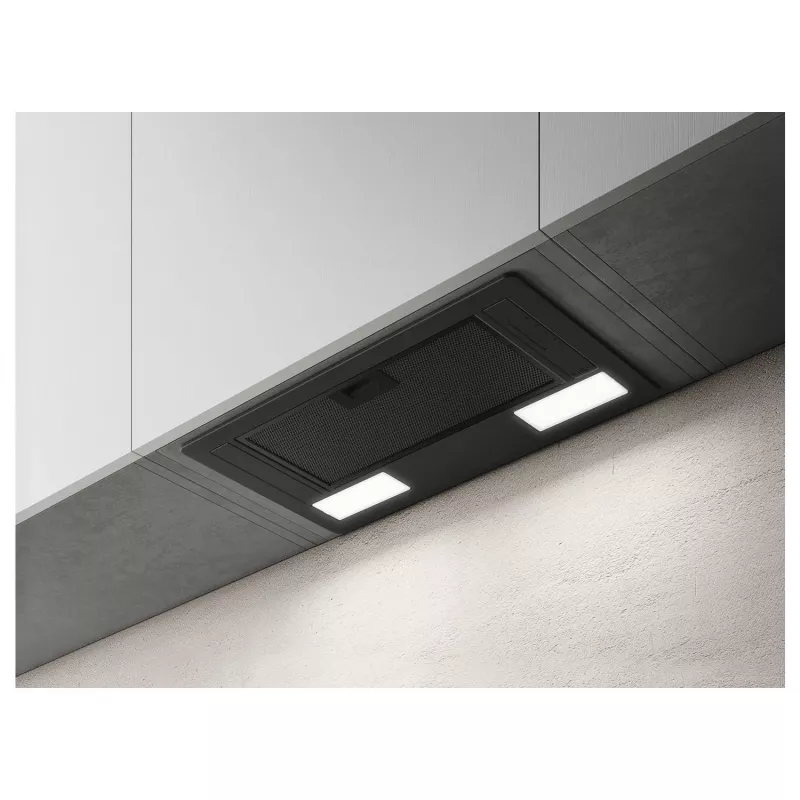 Elica ERA-LUX-BLK-60 60 cm Melna iebūvējamā tvaika nosūcēja pārsegs Deluxe