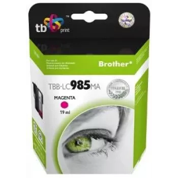 Tintes kasetne TB Kompat. S Brother LC 985 MA 100% N (fuksija)