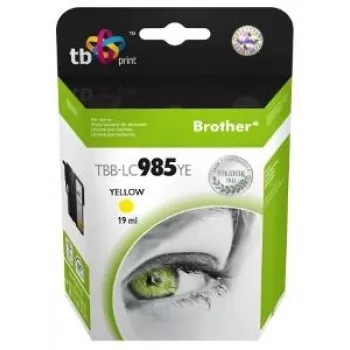 Tintes kasetne TB Kompat. S Brother LC 985 YE 100% N