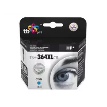 TB kompat. S HP CB323EE (Nr.364) tintas kasetne, TBH-364XLCR, Ciāna