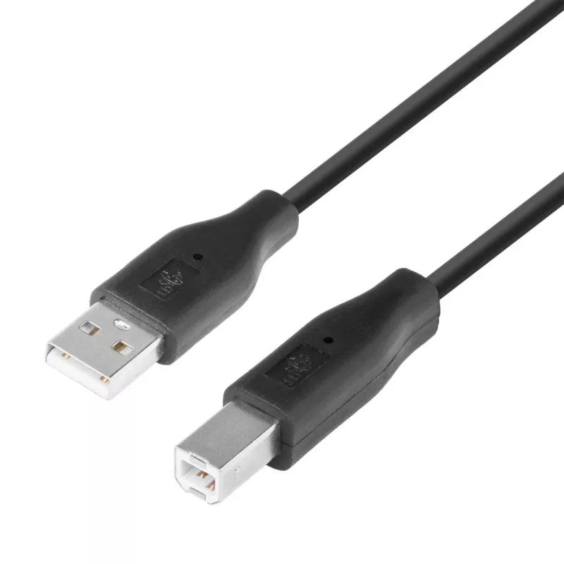 TB USB AM-BM kabelis 1.8m Melns (AKTBXKU1PABW18B)