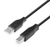 TB USB AM-BM kabelis 1.8m Melns (AKTBXKU1PABW18B)