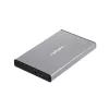 Ārējais HDD/SSD korpuss NATEC Rhino GO — 2.5 collu SATA, 9.5 mm, USB 3.0, alumīnijs, pelēks, līdz 4 TB