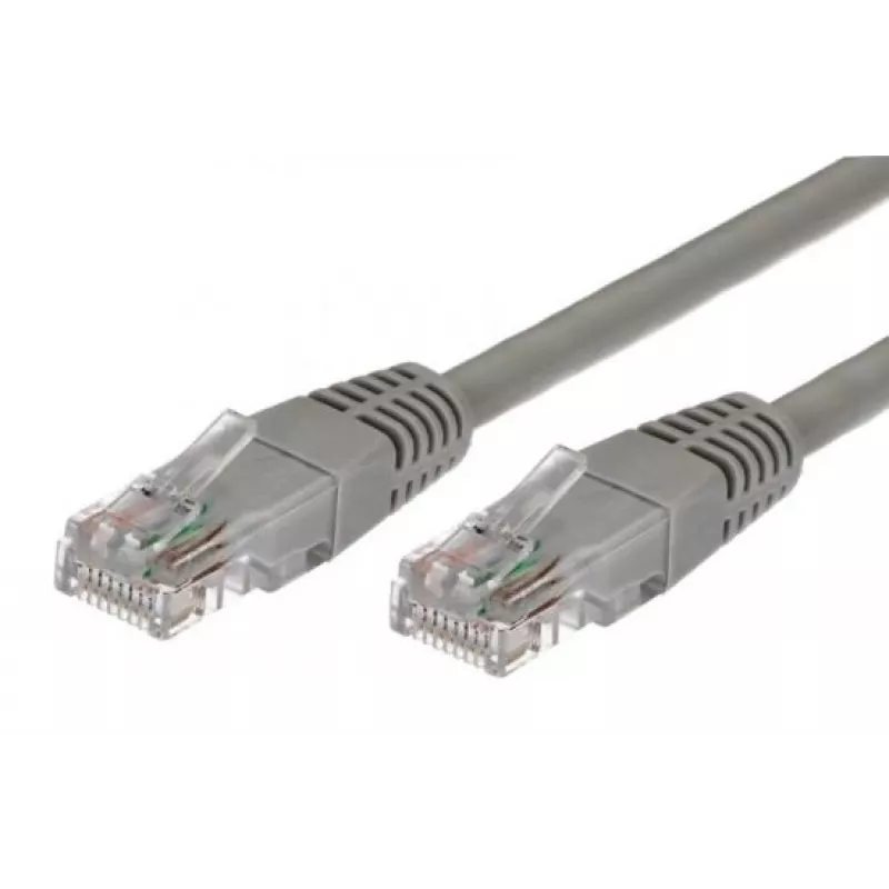 Kabelis Patchcord cat.5e RJ45 UTP 1m pelēks