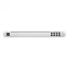 Tīkla slēdzis Managed L2 UBIQUITI USW-Aggregation — 8 SFP+ sloti, 10G atbalsts, bez ventilatora, 1U plaukts, sudrabs