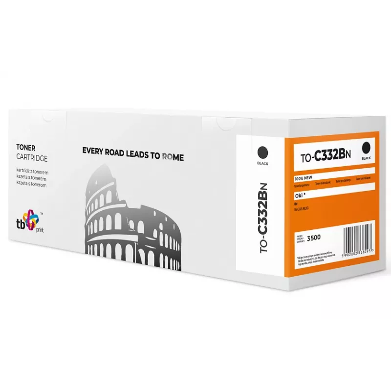 Toner OKI C332 TB Print TO-C332BN Melns 2000 lpp 100% jauns