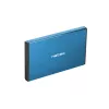 Ārējais HDD/SSD korpuss NATEC Rhino GO 2.5 collas — USB 3.0, SATA III, līdz 4 TB, 9.5 mm, alumīnijs, zils