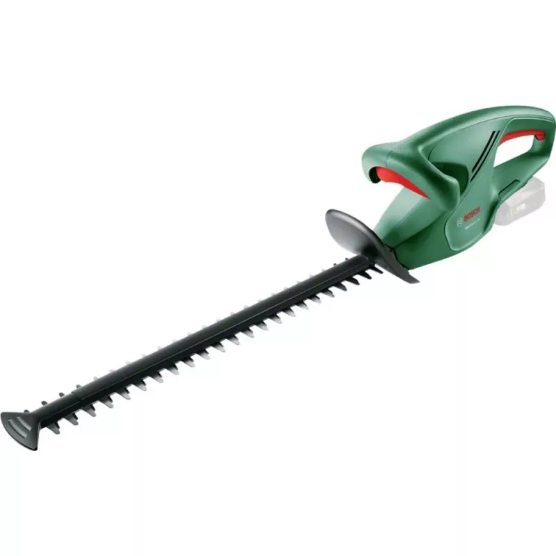 Elektriskie dzīvžogu šķēres Bosch EasyHedgeCut 18-45 — 45 cm dubultā asmens, 18V akumulators, 2.3 kg