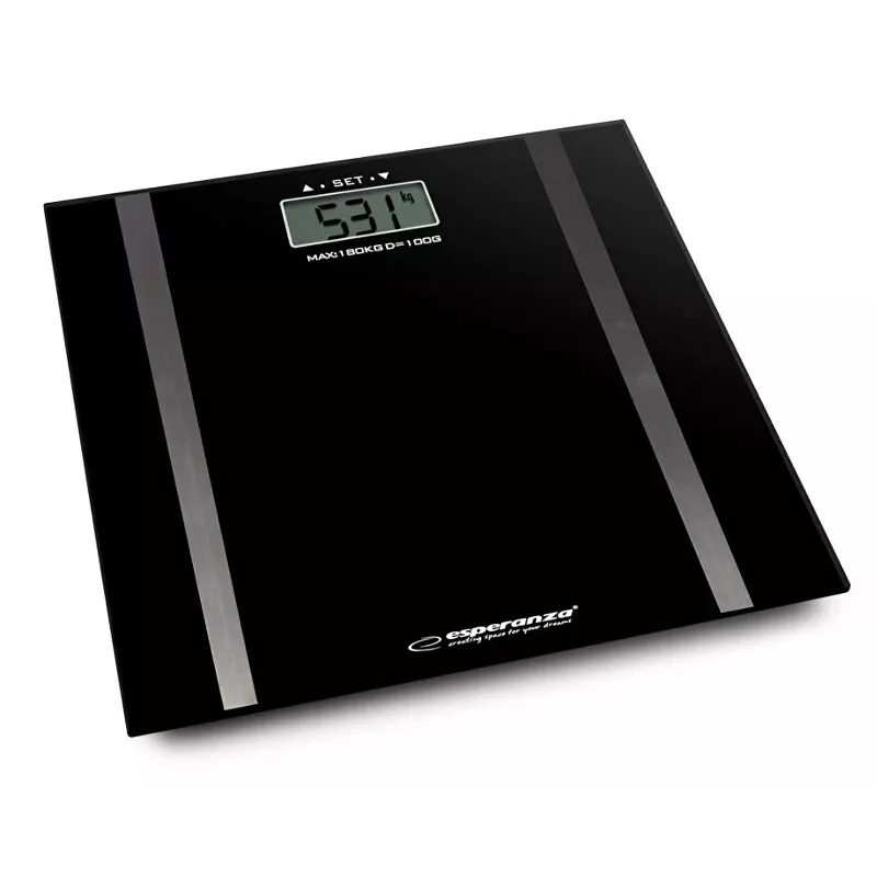Personīgie vannasistabas svari Esperanza EBS018K - elektroniskie, 180 kg, melni