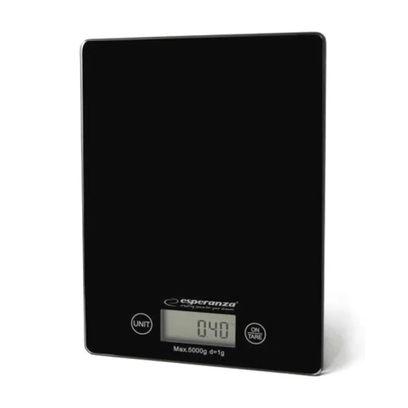 Virtuves svari Esperanza EKS002K, melni, taisnstūra formas, 5 kg